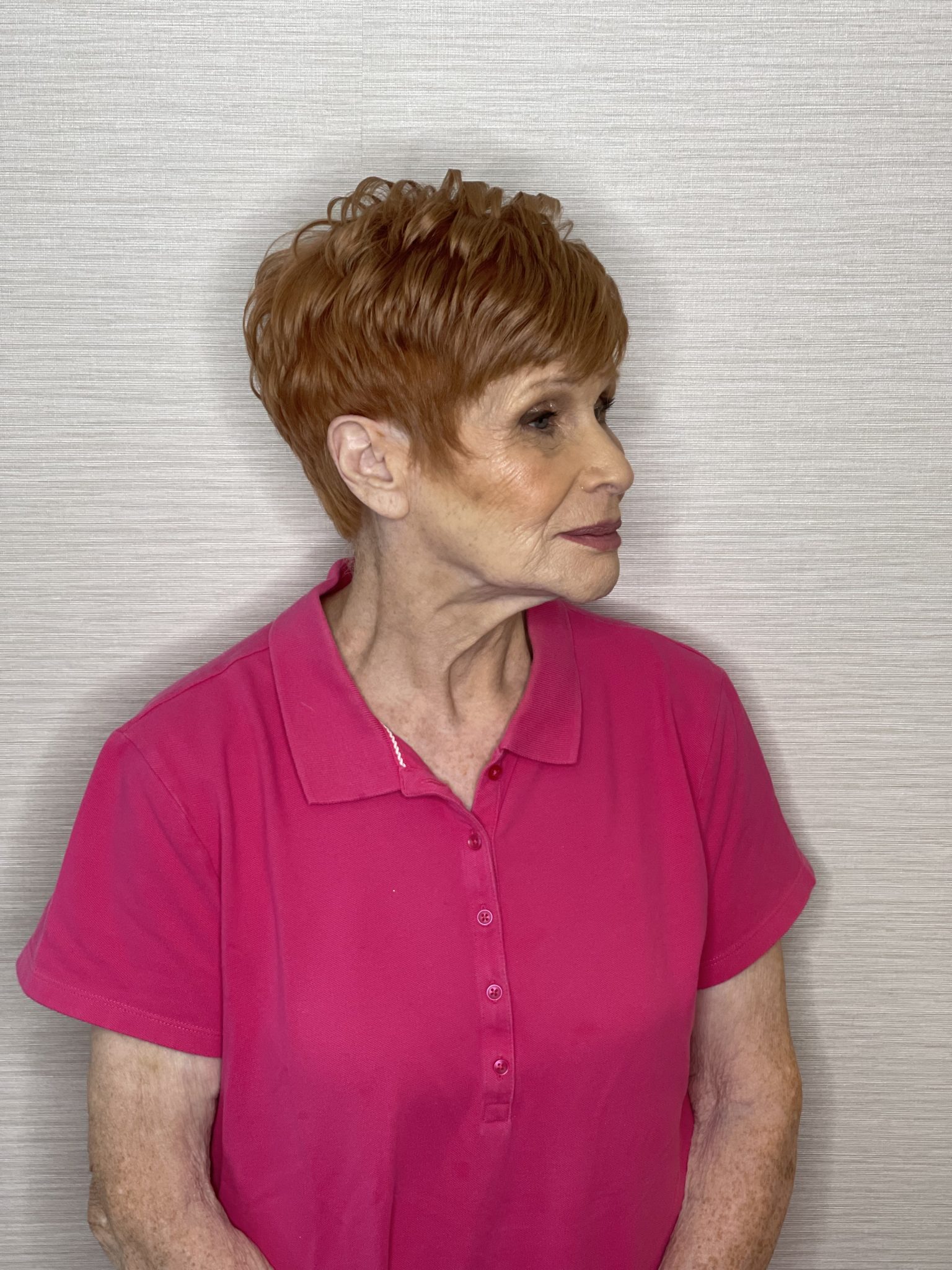 Pixie cut and color